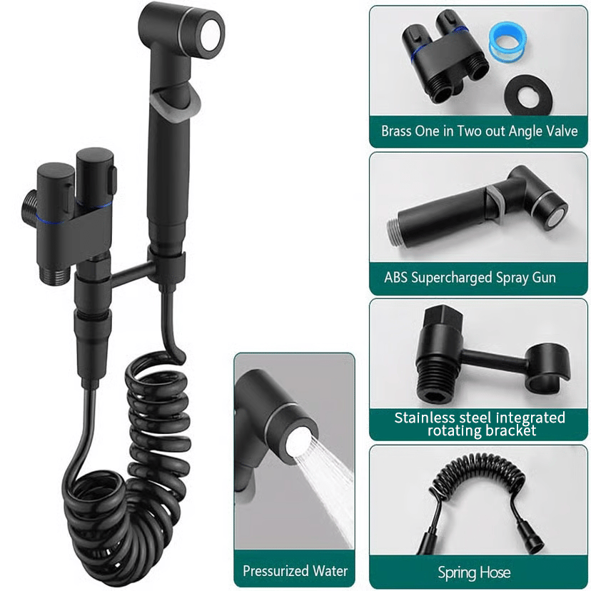 ๐1-In-2-Handheld Out Dual Control Valve Bidet Sprayer for Toilet