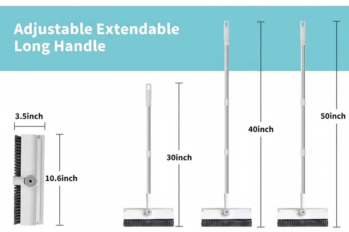 Innovative 3 in 1 Floor Scrub Brush