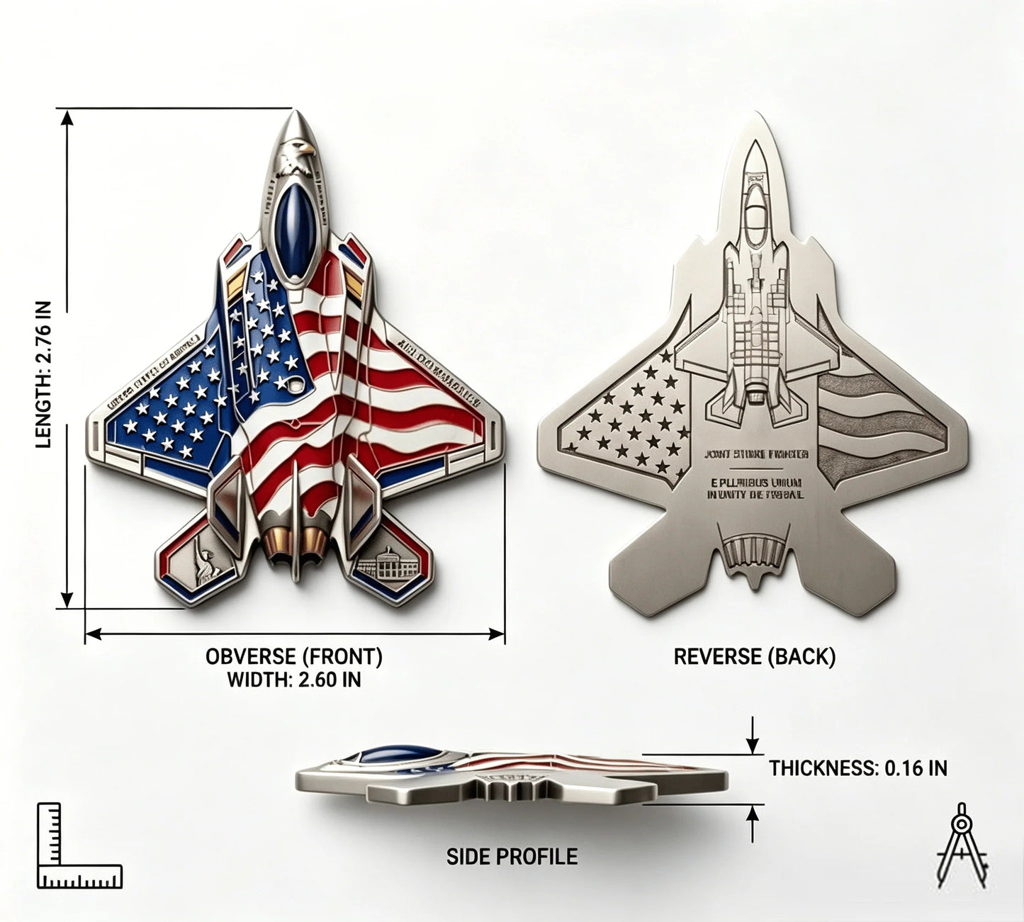 ✈️35th Anniversary Fighter Collector's Medallion - Limited Edition Metal Art🔥