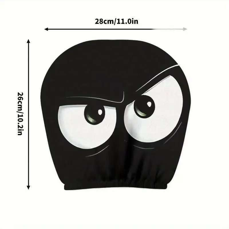 ๐ Funny Cartoon Car Headrest Covers โ 2PCS 2D Universal Fit ๐