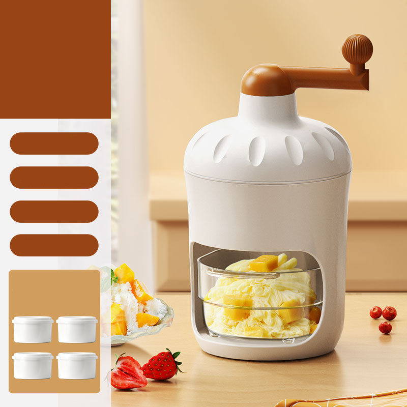 Manual Ice Shaver Machine with Ice Mold