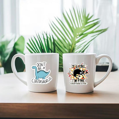 130PCS Funny Saying Sticker Pack ,Suitable for bumpers, safety helmets, water bottles, colleagues, computers