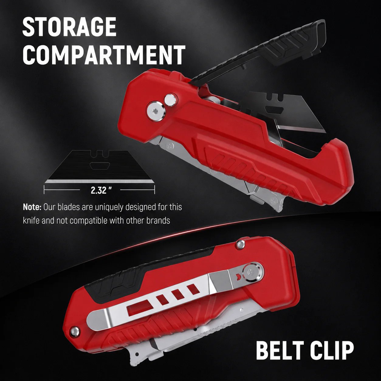 🔪✨2-in-1 Foldable Utility Knife & Scraper Portable Razor Scraper for Sticker Glue Paint Glass Tile Cleaning