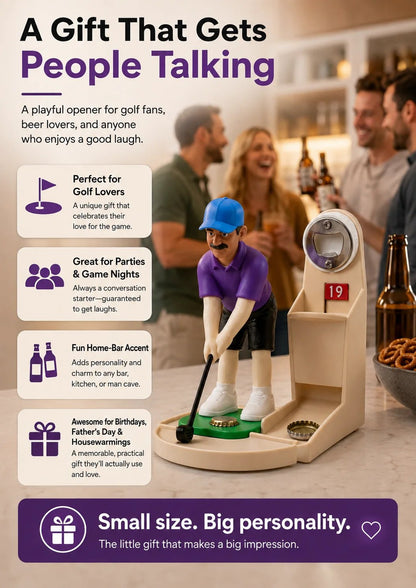 Golf Bottle Opener Game – Fun Gift for Golf & Beer Lovers