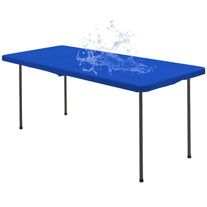 Stretch Fabric Table Top Cap Cover – Elastic Edge, Waterproof & Reusable