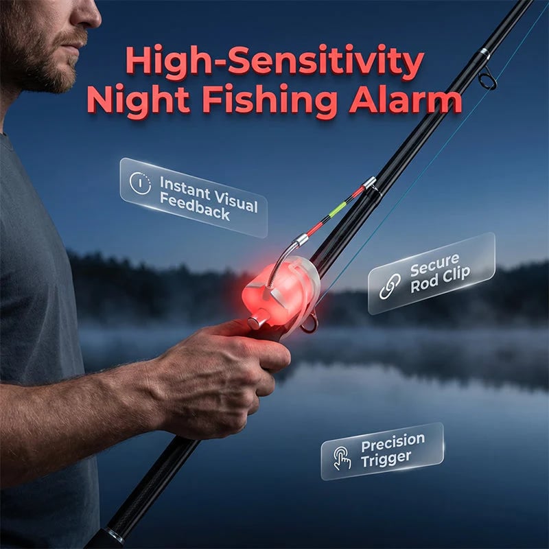 🎣 LIMITED-TIME✨ Electronic Fishing Bite Alarm – Instant Light & Sound Alert 🎯