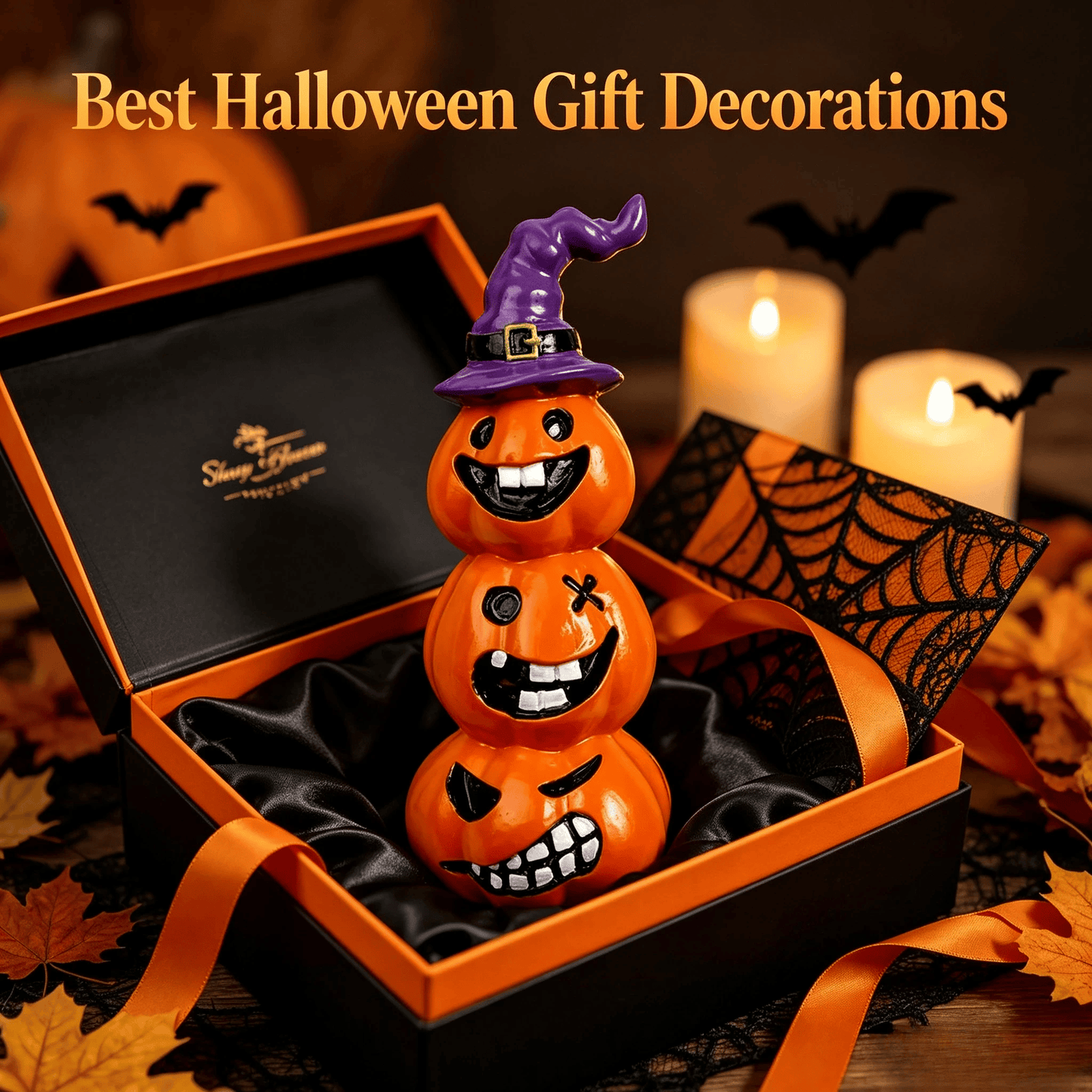 Halloween Spooky Pumpkin-Head Resin Ornament🎃