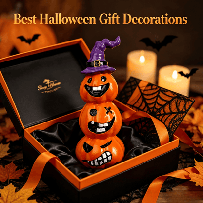 Halloween Spooky Pumpkin-Head Resin Ornament🎃