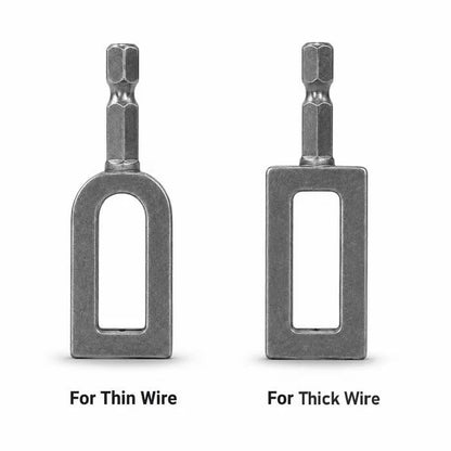 🧰Steel Wire Twisting Tool for Drill - Fast Tightening & Auto Trimming Wire Twist Attachment