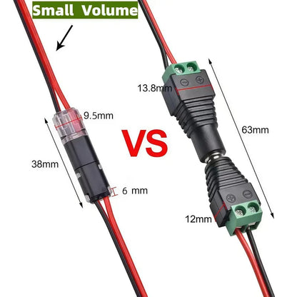 Double-Wire Plug-in Connector Led Light Strip Connectors