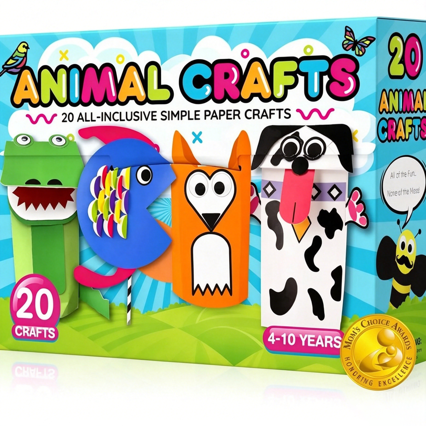 🎨❤️ 20 Princess & Unicorn Crafts in a Box – Fun Mess-Free DIY Kit for Kids Ages 3–8