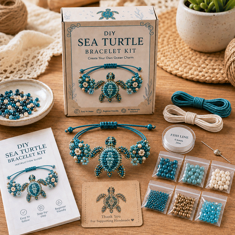 🔥50% Off Last Day - BUY 3 GET 1 FREE🐙DIY Beaded Bracelet Making Kit