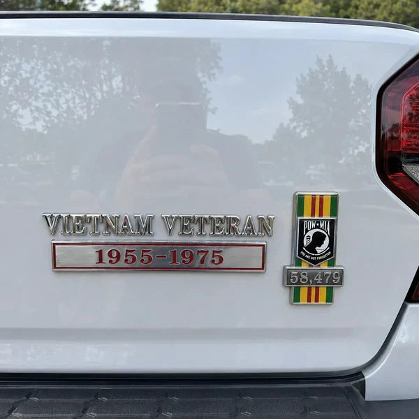 🇺🇸  Promo: 49% OFF 🎖️- Vietnam Veteran Tribute Car Emblem Metal Badge