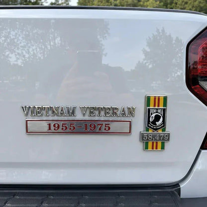 🇺🇸  Promo: 49% OFF 🎖️- Vietnam Veteran Tribute Car Emblem Metal Badge