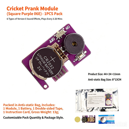 👻 Halloween Mini Buzzer Alarm Circuit Board, CR2032 Battery Powered Sound Module For DIY Ghost Prank Decorations