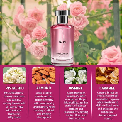 🌸Women's Perfume, Long Lasting Floral Fruity Fragrance with Pistachio, Jasmine Absolute & Caramel🌸