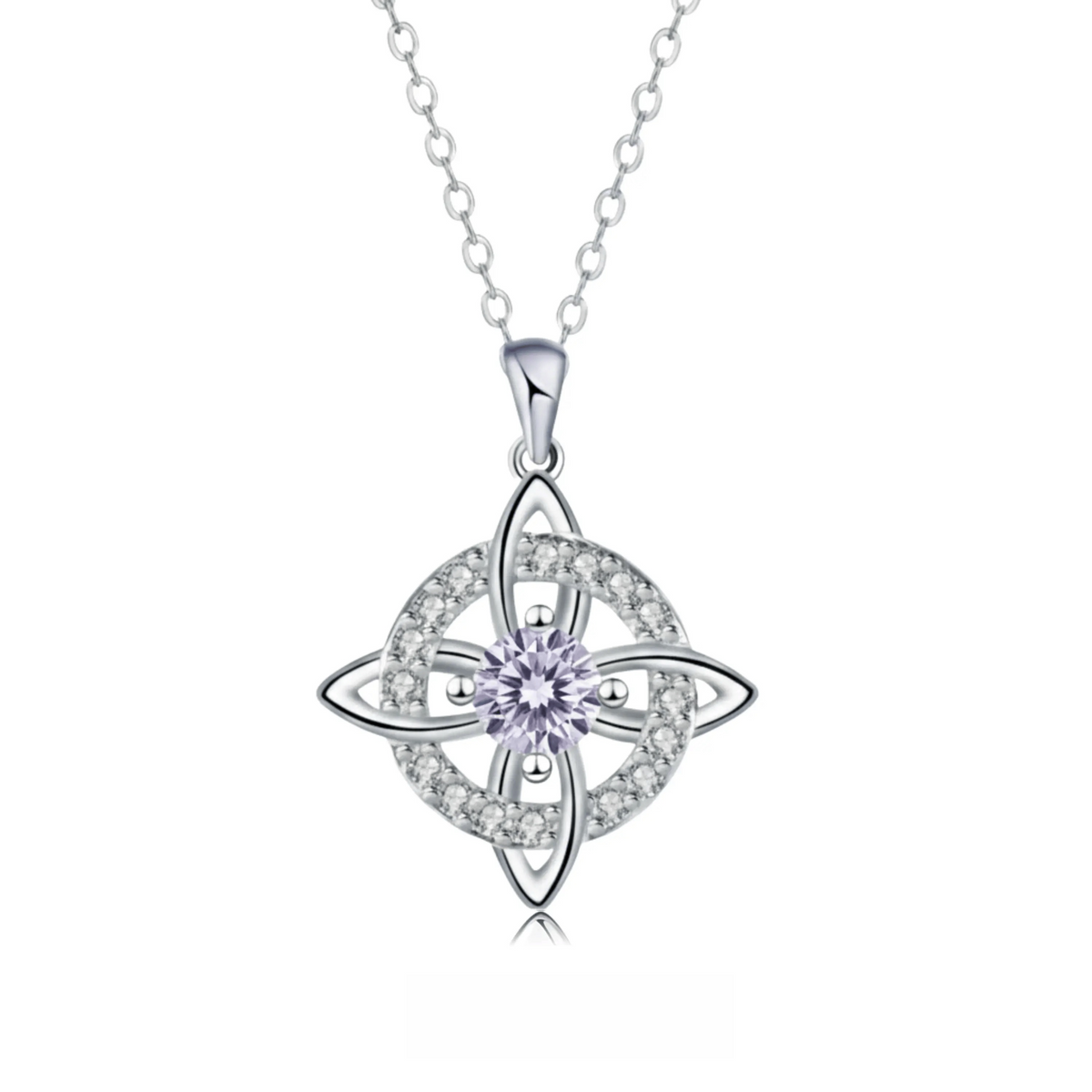Mystical Birthstone Witches Knot Necklace – Natural Crystal🔮💞Protect Your Loved Ones