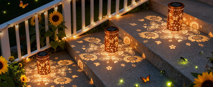 🔥HOT SALE 49% OFF-🌞Colorful Sunflower Glow Solar Garden Lantern