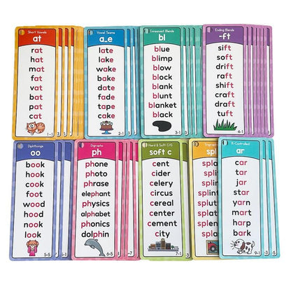 🎁🔥Phonics Word Cards 117 Sound Groups 900+ Rhyming Words Preschool English Discovery Joy