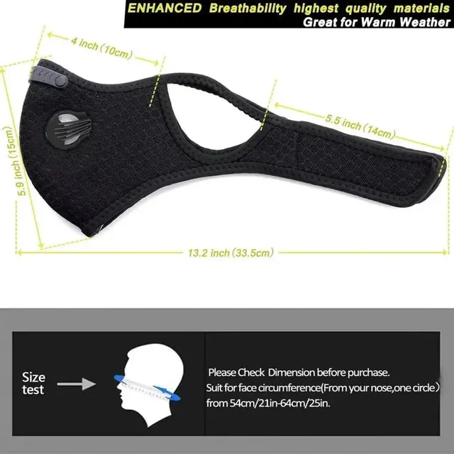 🔥50% OFF！Reusable Face Mask With Detachable Eye Shield & Breath Valve, Dustproof Windproof Outdoor Mask✨