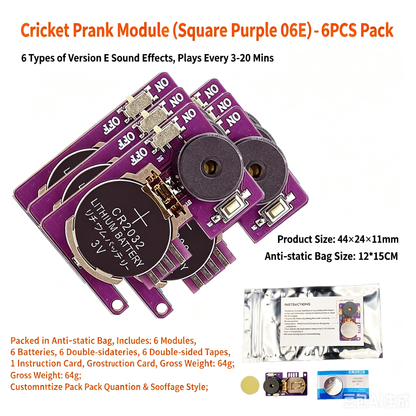 👻 Halloween Mini Buzzer Alarm Circuit Board, CR2032 Battery Powered Sound Module For DIY Ghost Prank Decorations