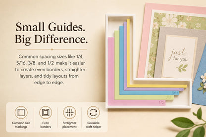 Card Making Alignment Guides Set | Create Perfectly Aligned Handmade Cards Without Guesswork or Crooked Corners ✨