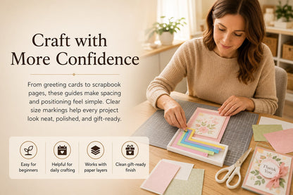 Card Making Alignment Guides Set | Create Perfectly Aligned Handmade Cards Without Guesswork or Crooked Corners ✨