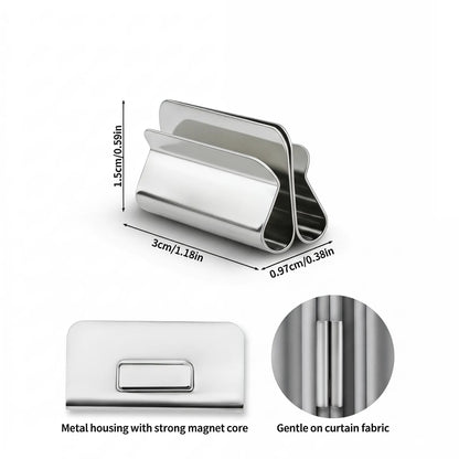 10 Pairs The New Magnetic Curtain Clips | Strong Double-Sided Light Blocking Magnets