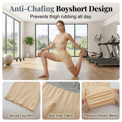 High-Waist Tummy Control Shapewear Shorts