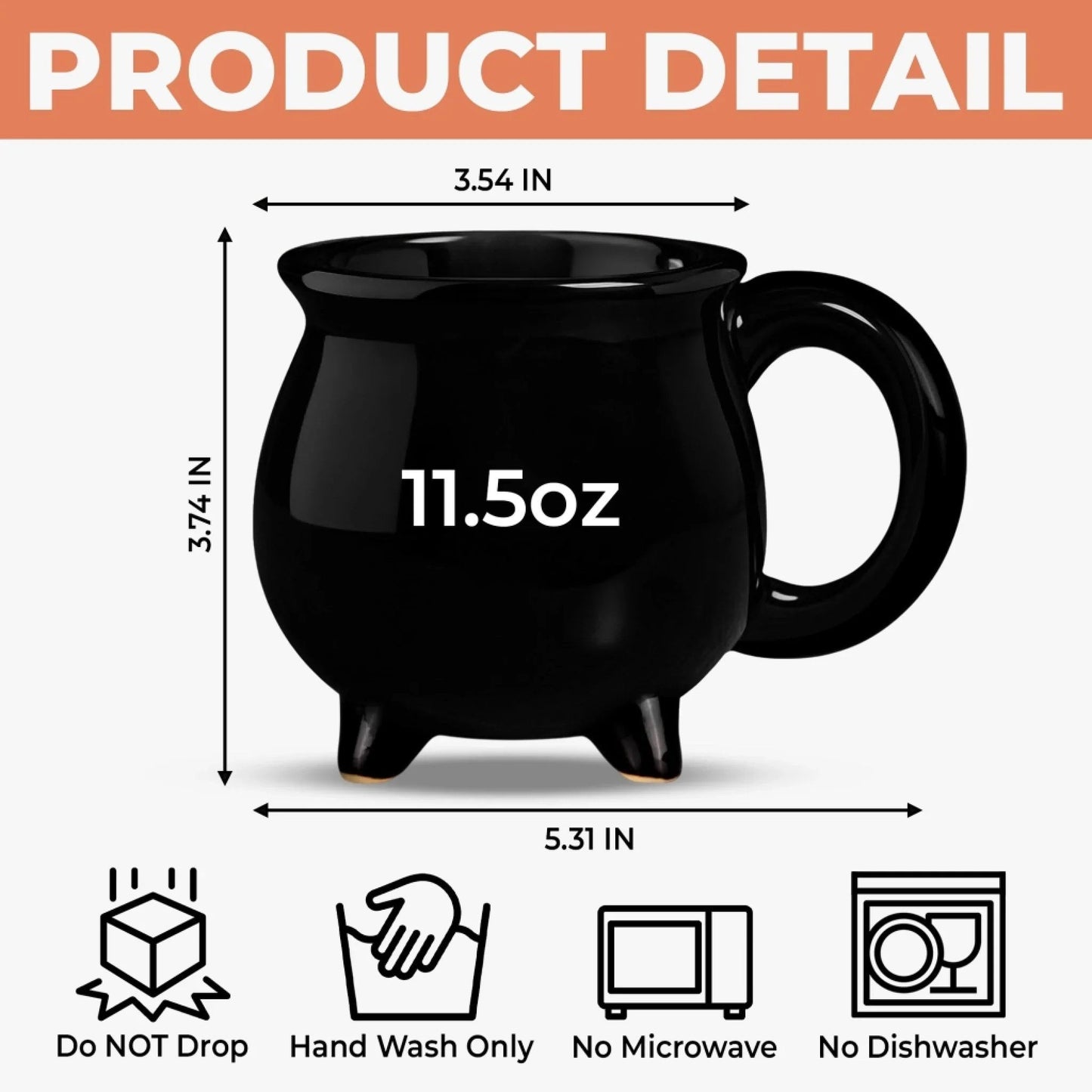 🎉Custom Witch Cauldron Coffee Mug - Personalized Halloween Witchy Gifts For Besties, Sisters, BFF, Family, Yourself - Witching You A Wicked Brew