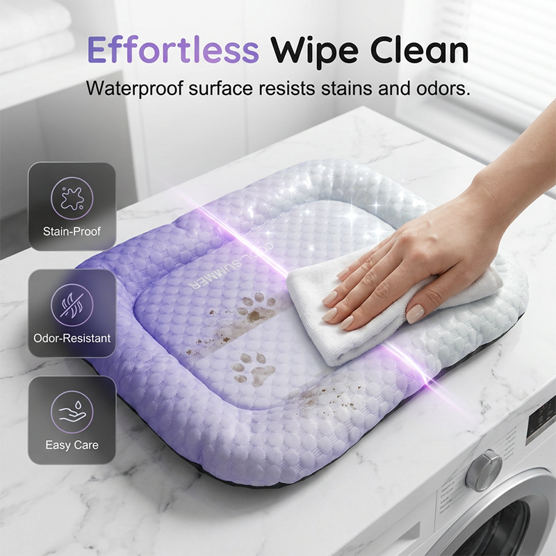 🔥Summer Hot Sale 60% OFF🧊❄️Pet Cooling Pad Mat for Dogs and Cats🐶🐱Ice Silk Summer Cool Bed Blanket in Gradient Colours🐾
