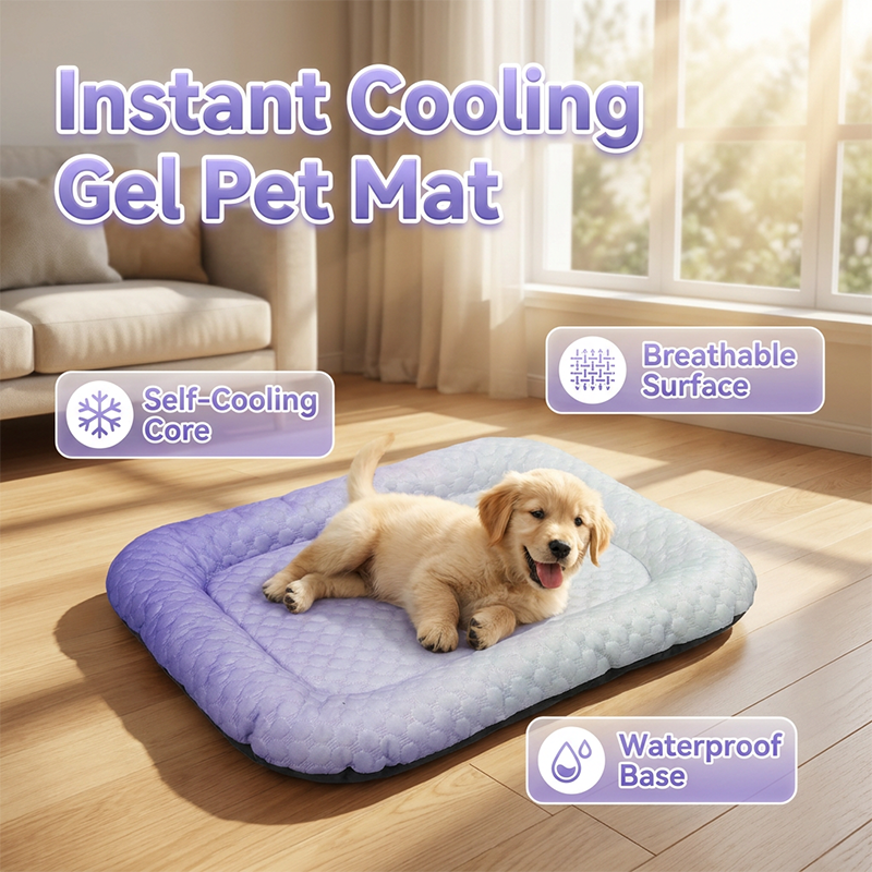 🔥Summer Hot Sale 60% OFF🧊❄️Pet Cooling Pad Mat for Dogs and Cats🐶🐱Ice Silk Summer Cool Bed Blanket in Gradient Colours🐾