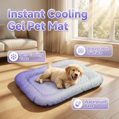 🔥Summer Hot Sale 60% OFF🧊❄️Pet Cooling Pad Mat for Dogs and Cats🐶🐱Ice Silk Summer Cool Bed Blanket in Gradient Colours🐾