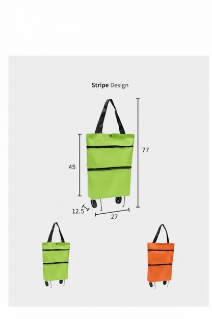 🛍️✨ Convertible shopping tote – hides wheels, holds 20kg, expands with zipper!