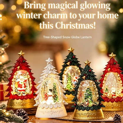 🎄Light Up Christmas Tree Snow Globe Ornament, Musical Xmas Snowball Lantern Gift