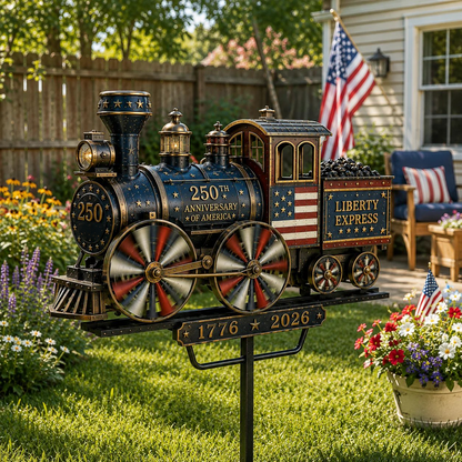 🔥Limited time 55% OFF🔥🚂 “Liberty Express” Train Garden Wind Spinner -✈️ (Free Delivery Fee)