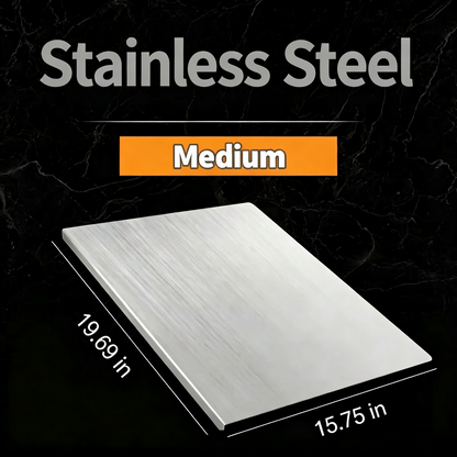 ✨ Food Grade Stainless Steel Kneading Board 🍳 Multi-Purpose Non-Stick Cutting Board