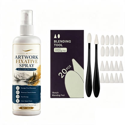 🥳2026 HOT SALE🥳💞50K+ SOLD!🎨🖌️ 50% OFF! Fast Drying Fixative Spray – Protects charcoal & pastels from smudging. Ultra‑fine mist, no drips. Matte finish, colours stay true! 🛡️✨