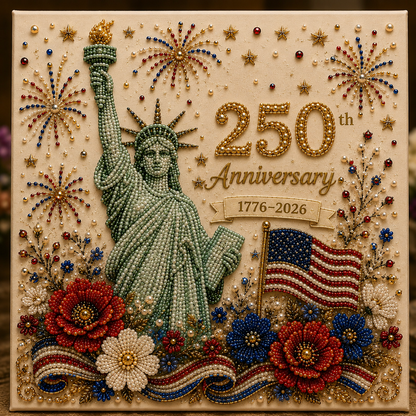 🇺🇸 USA 250th Anniversary DIY Pearl Painting Kit ✨❤️‍🔥
