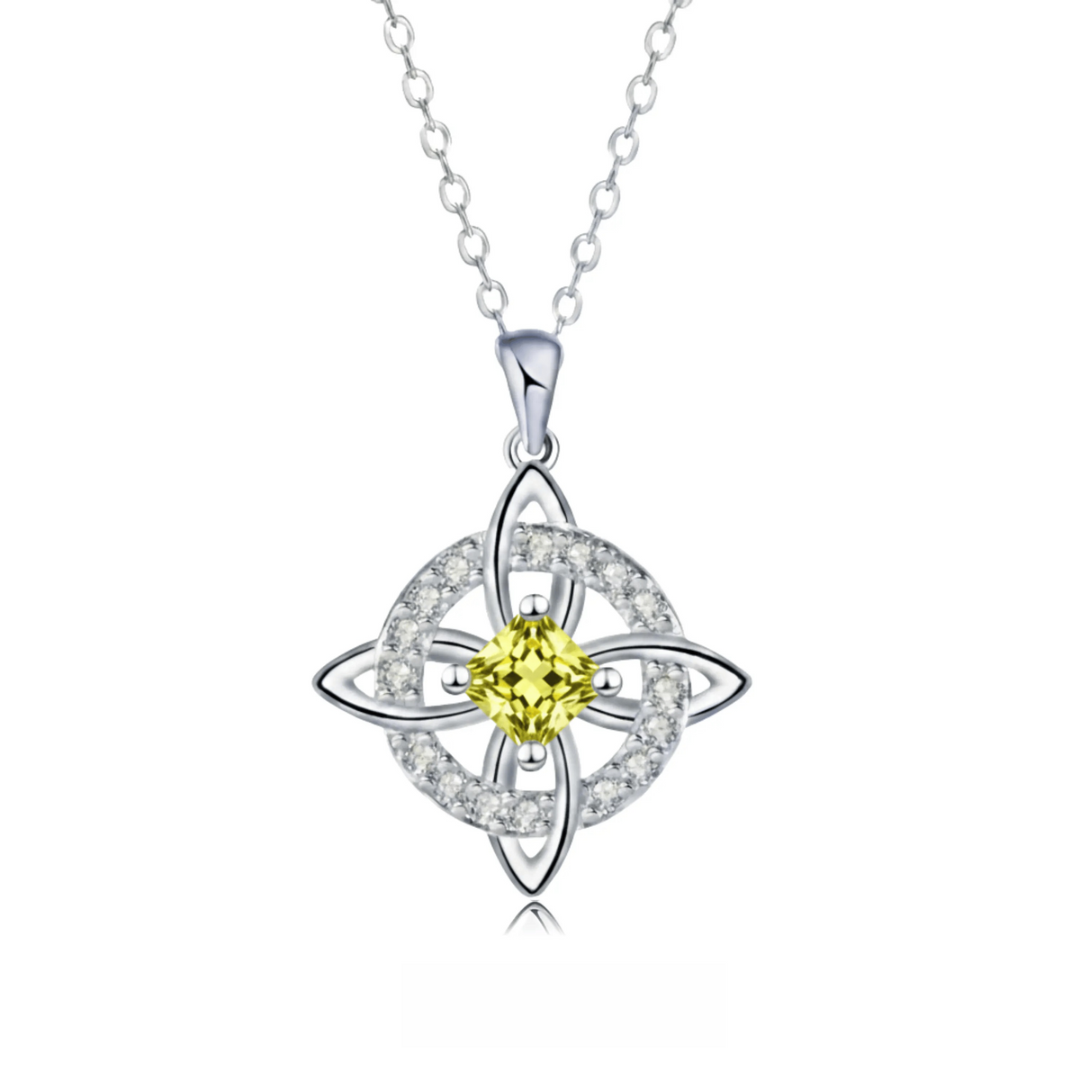 Mystical Birthstone Witches Knot Necklace – Natural Crystal🔮💞Protect Your Loved Ones