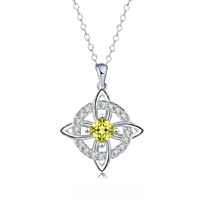 Mystical Birthstone Witches Knot Necklace – Natural Crystal🔮💞Protect Your Loved Ones