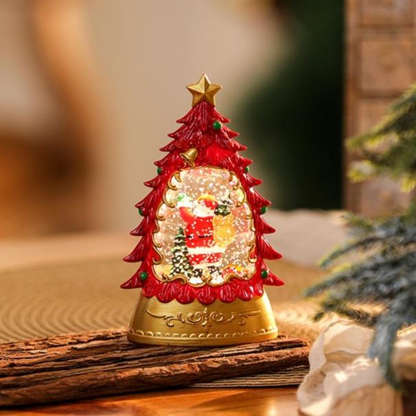 🎄Light Up Christmas Tree Snow Globe Ornament, Musical Xmas Snowball Lantern Gift
