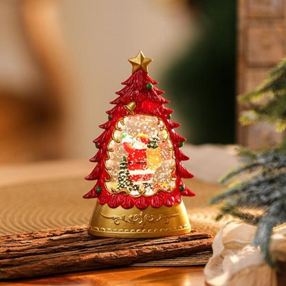 🎄Light Up Christmas Tree Snow Globe Ornament, Musical Xmas Snowball Lantern Gift