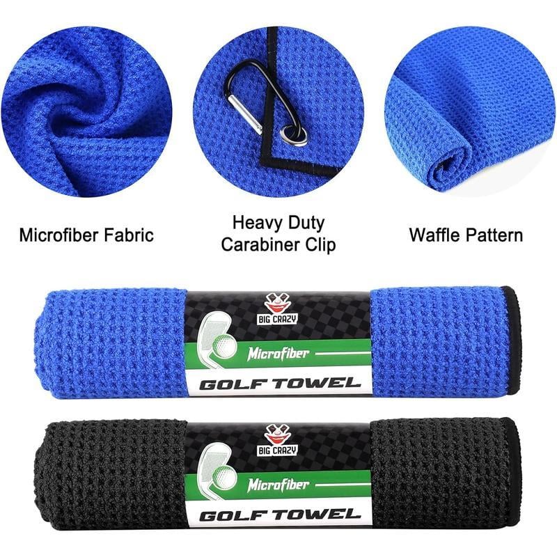 Golf Towel Set – Microfiber Waffle Pattern ⛳