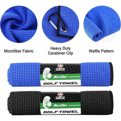 Golf Towel Set – Microfiber Waffle Pattern ⛳