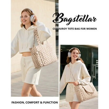 💕Hot sale 50% OFF👜 CORDUROY TOTE BAG FOR WOMEN