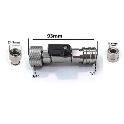 3/4" GHT to 1/4" Quick Connect Adapter