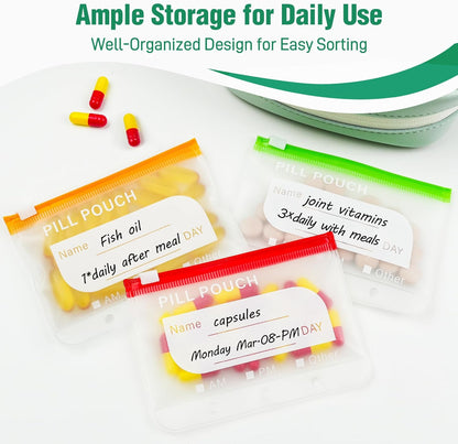 📌 Waterproof Pill Organizer-Large BPA-Free Weekly Medicine Organizer💊
