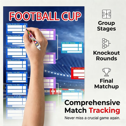 🗓️ ⚽ 2026 Football Cup Poster Set – Don't Miss a Match!