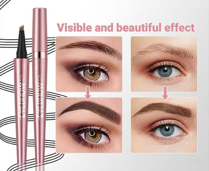 🖌️ Waterproof Micro-Fork Brow Pencil – Natural Hair-Like Brows